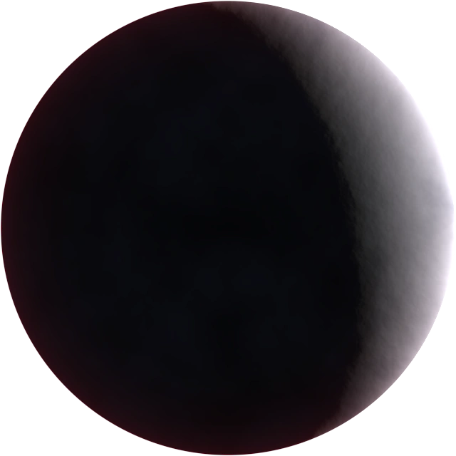 Nocturnal crescent moon