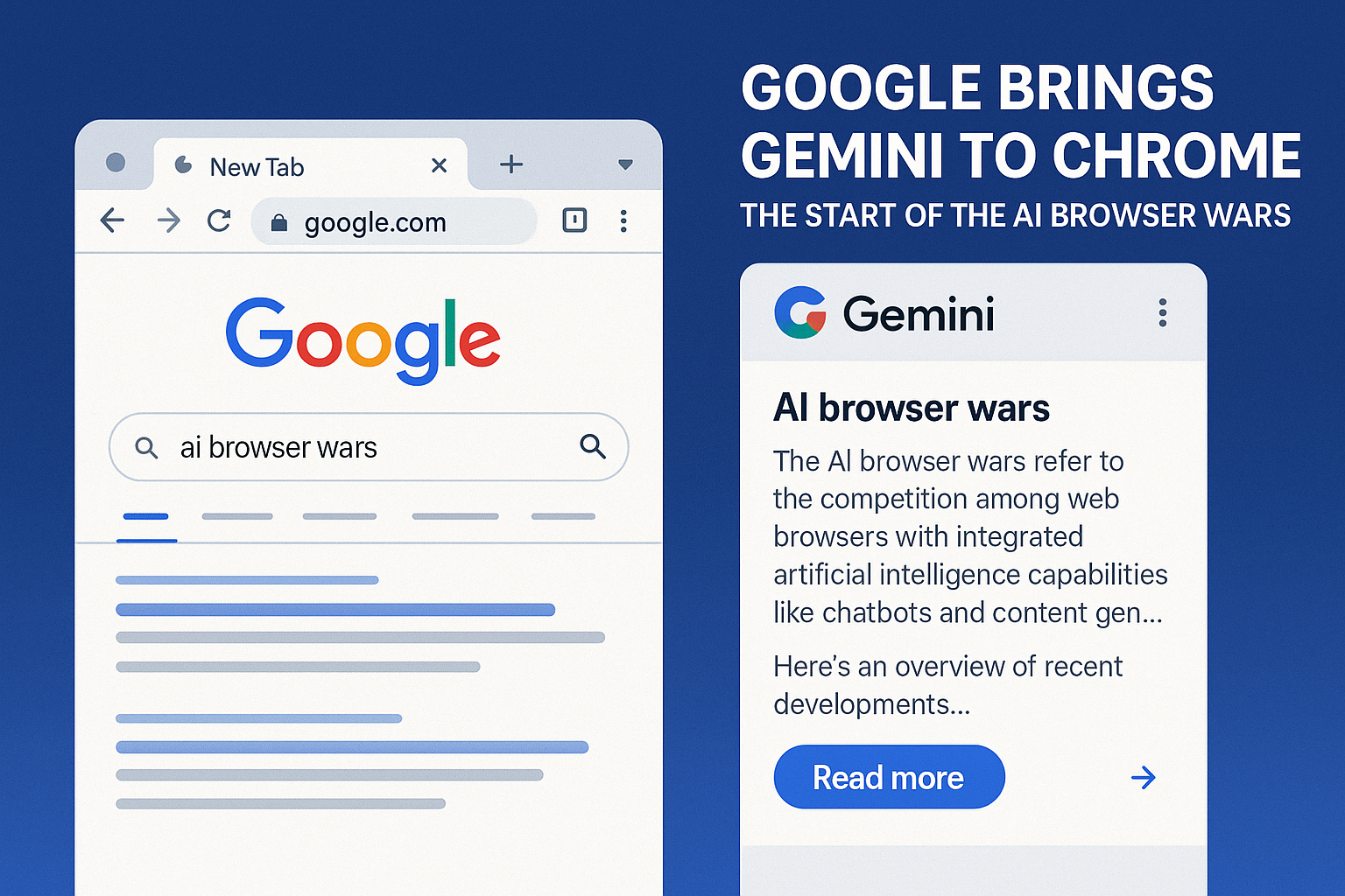 Google Brings Gemini to Chrome: The Start of the AI Browser Wars